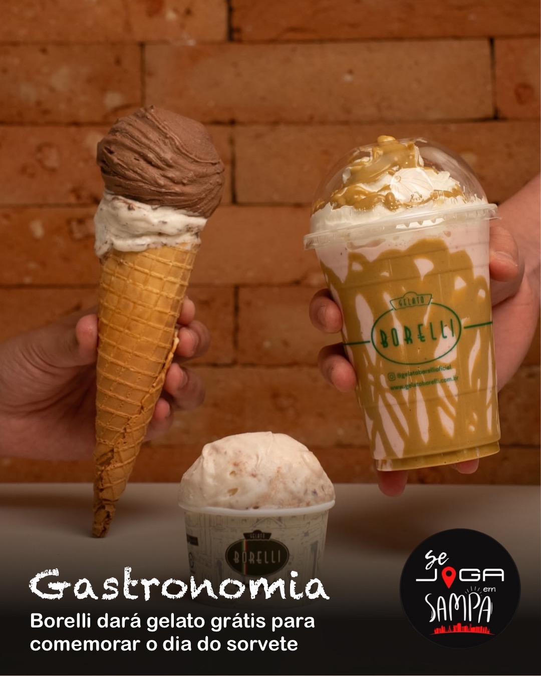 DIA DO SORVETE COM GELATO GRÁTIS