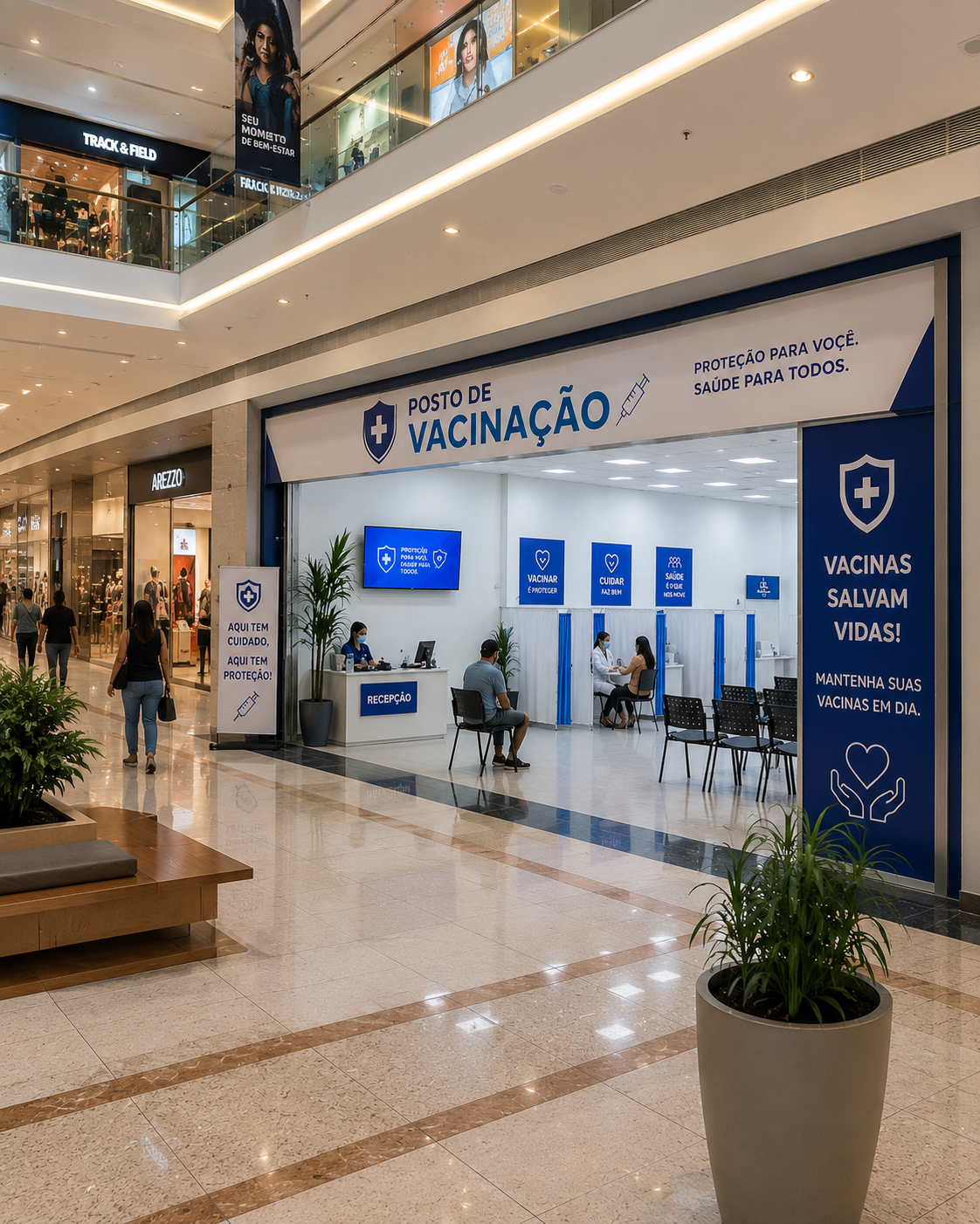 SHOPPING DA ZONA NORTE TEM POSTO DE VACINAÇÃO GRATUITA CONTRA O SARAMPO