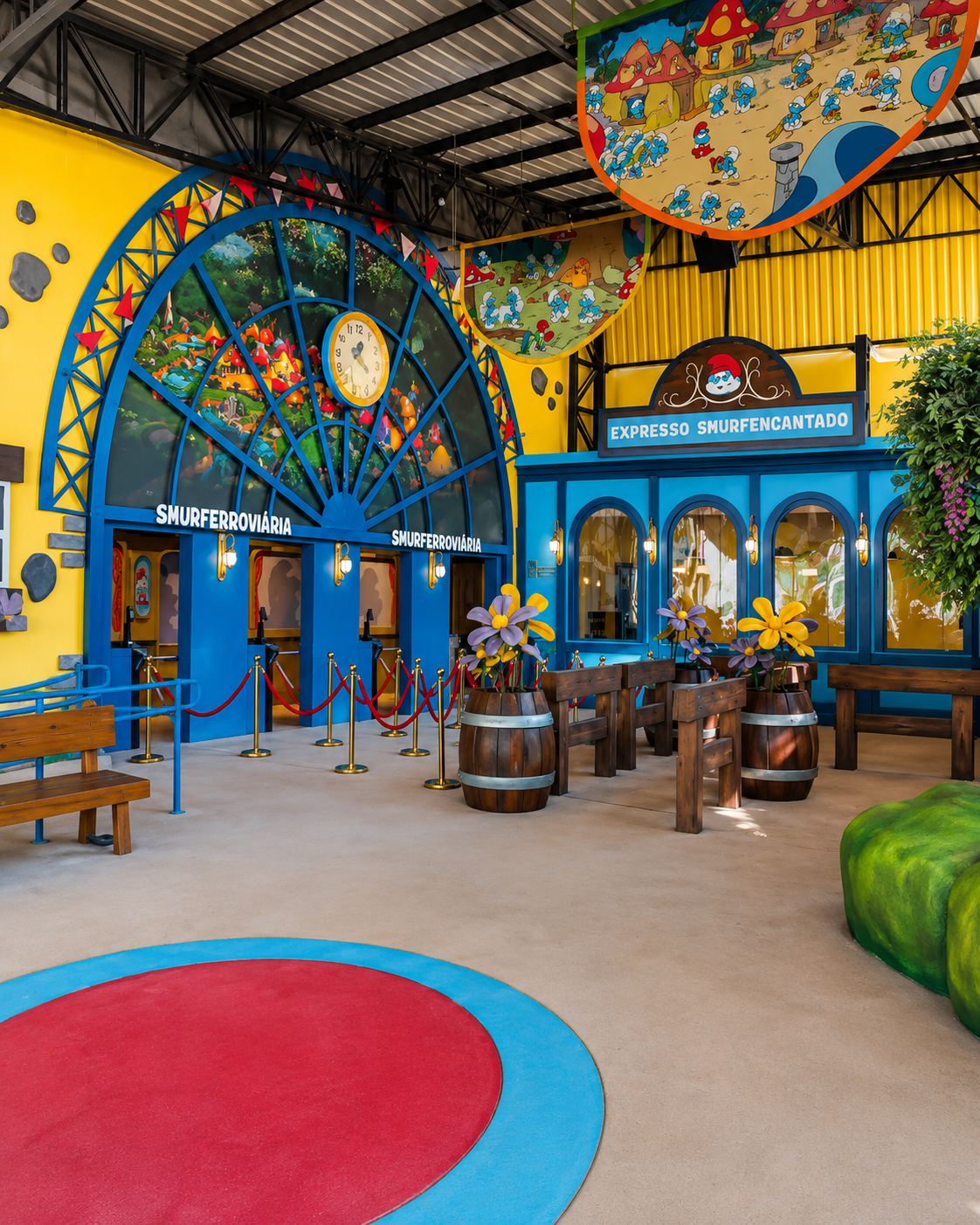 INAUGUROU EM SÃO PAULO O PARQUE TEMÁTICO DOS SMURFS