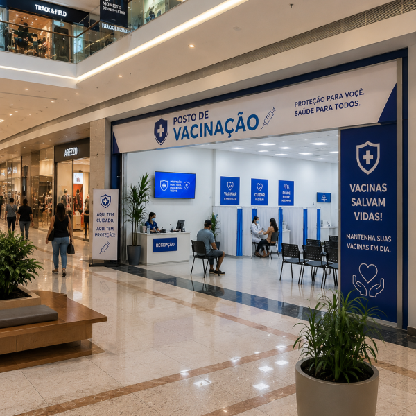 SHOPPING DA ZONA NORTE TEM POSTO DE VACINAÇÃO GRATUITA CONTRA O SARAMPO