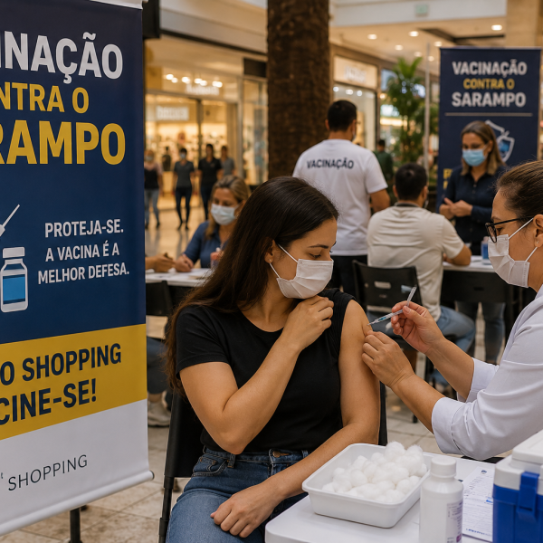 SHOPPING TIETÊ PLAZA RECEBE CAMPANHA DE VACINAÇÃO CONTRA SARAMPO, CAXUMBA E RUBÉOLA