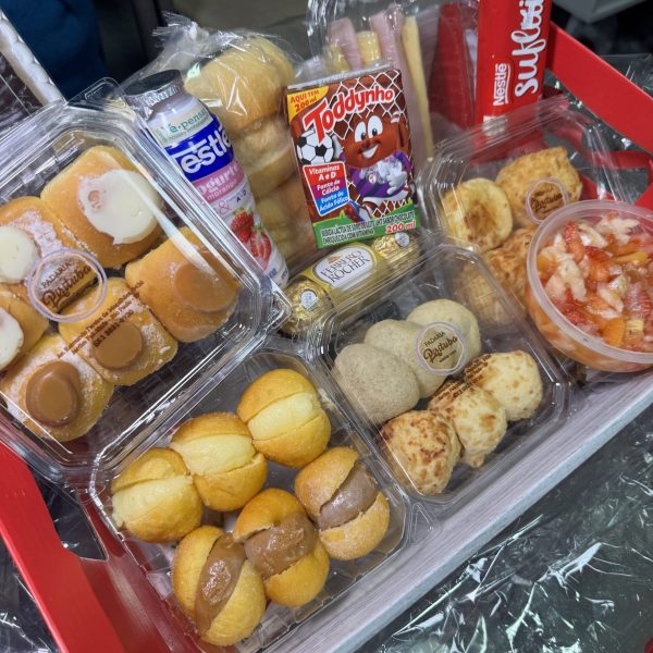CESTA DE CAFÉ DA MANHÃ PARA PRESENTEAR O PAPAI
